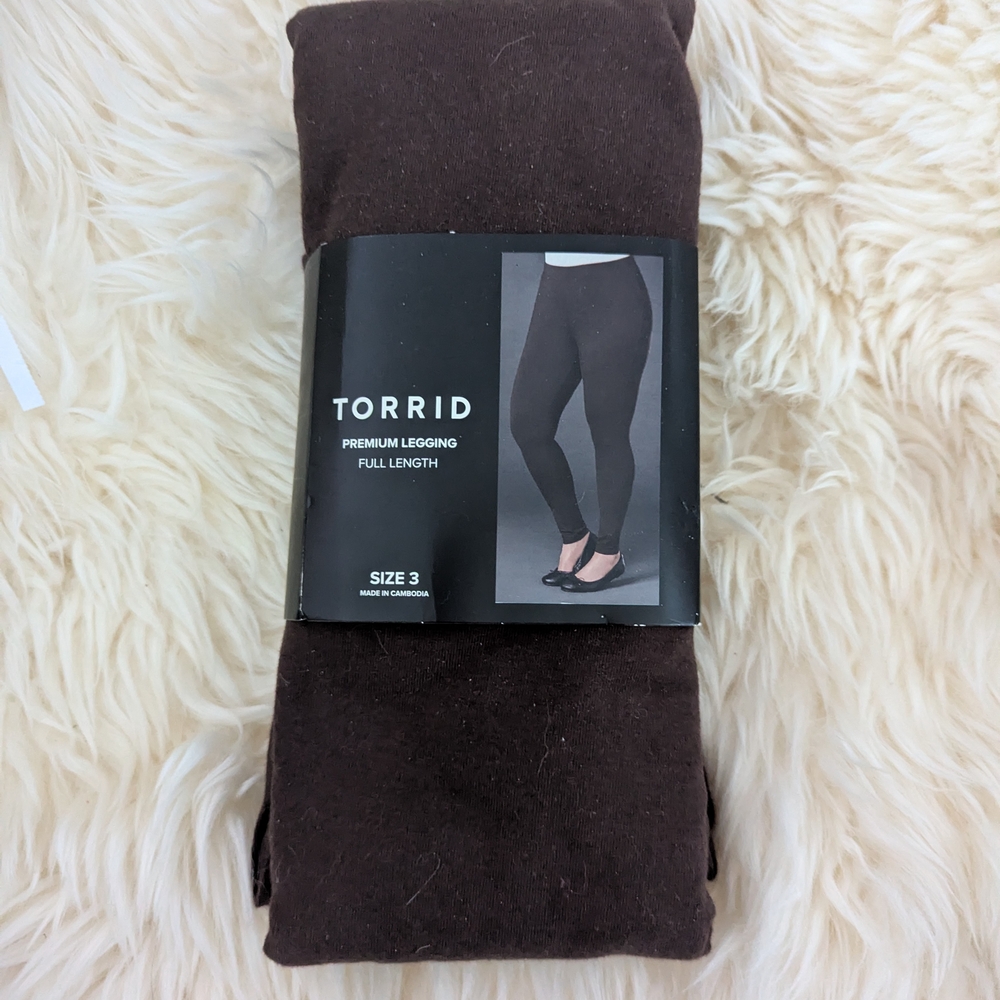Torrid Chocolate Brown Leggings